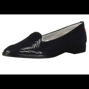 Marc Joseph Columbus Circle Loafer Navy Snake Sz 5